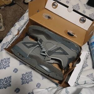 Men's Grey Jordan 4s SIZE 13
